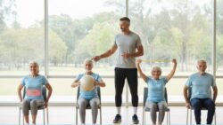 A personal trainer for seniors recommends these 4 seated exercises for core strength