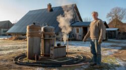 3,000 liters of hot water a day: Tinkerer needs no electricity, oil or gas