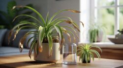 If your spider plant has dry brown tips, it’s time to rethink watering