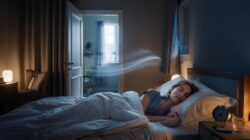 Keeping your bedroom door open at night might improve airflow enough to lower carbon dioxide levels and deepen your sleep
