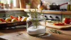 Why you should keep coarse salt and rosemary in a jar at home ?